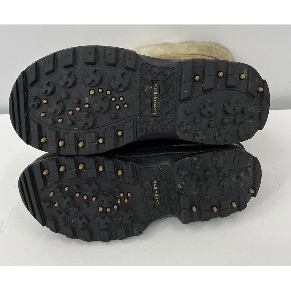 Lands End boots shown